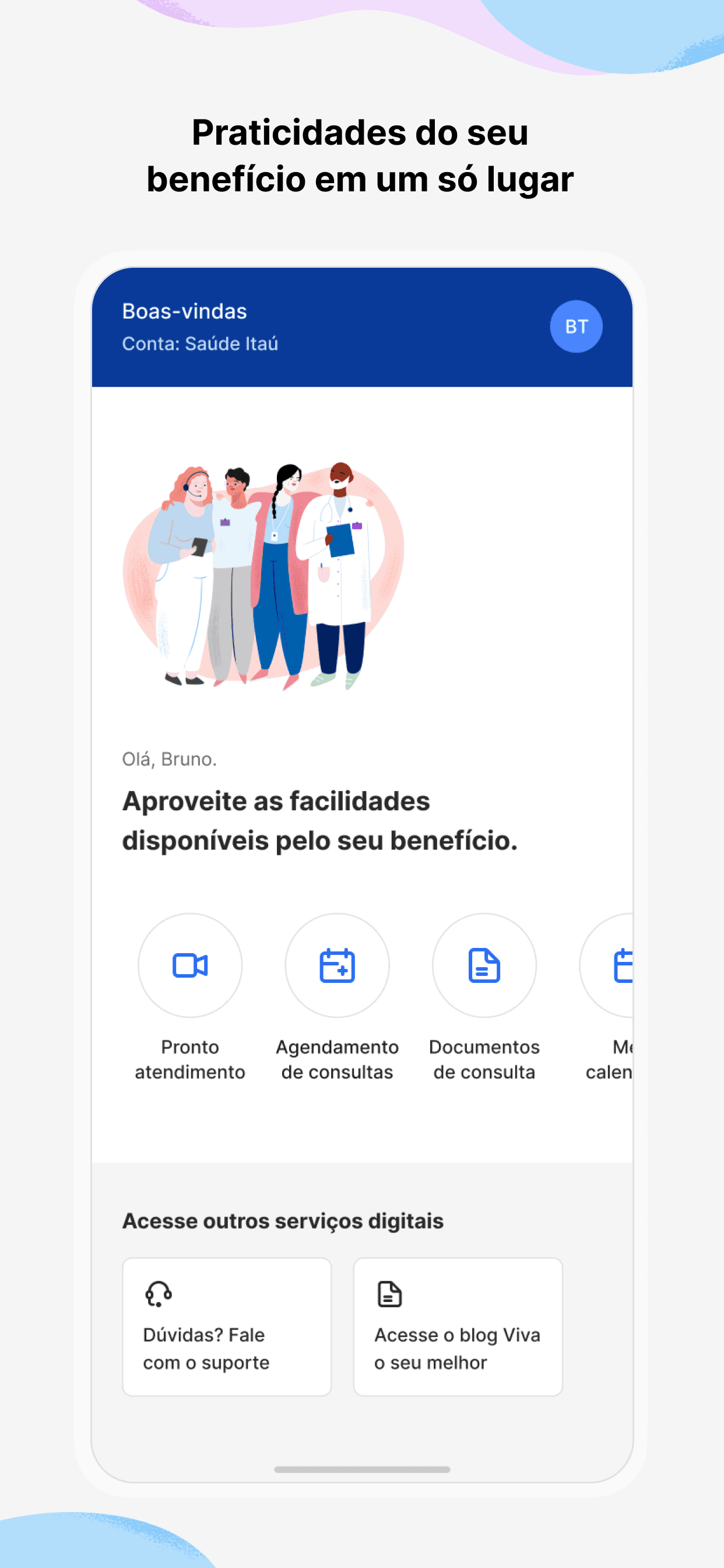 Tela 2 do app de saúde populacional HSL